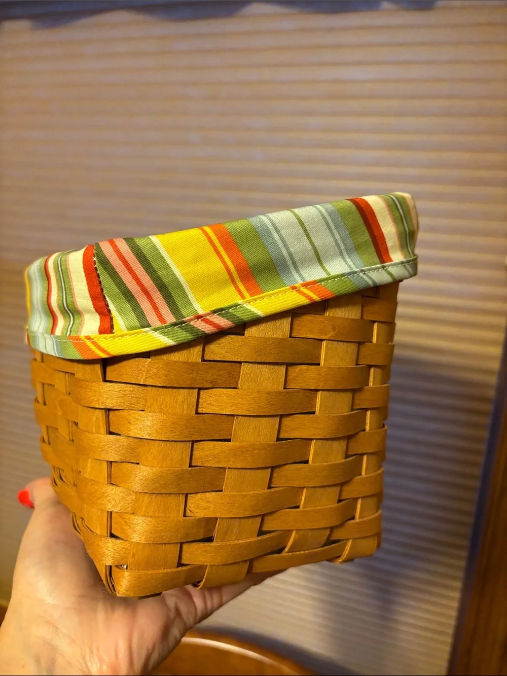 Longaberger TV Time Basket Set signed by Jerry Longaberger 3